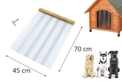 Dog House Силіконова шторка для будки DogHouse 45х70см - розмір XL