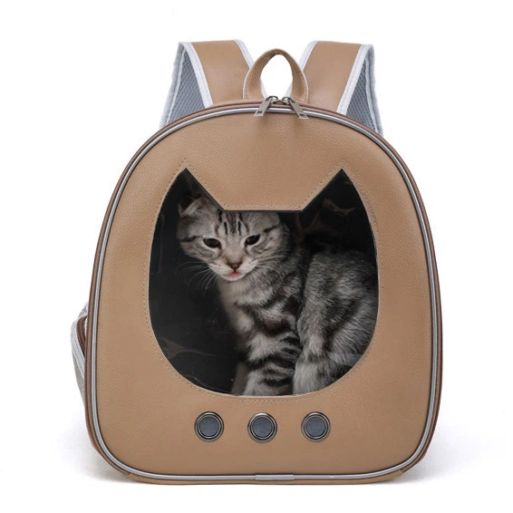 Рюкзак-переноска CosmoPet CP-35 для кошек и собак 34х30х20 Brown