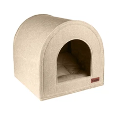 Hi Dog Будиночок ХАТКА HiDOG для собаки або кота 55х55х55см L бежевий (2531)