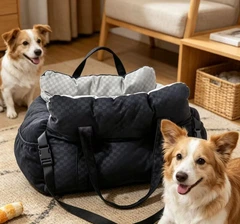 NewPet Сумка-переноска для Собак 3в1 MellowMutt Автокрісло в Машину 45х40х32 см для Мілких Порід до 10 кг з Ременем Безпеки та Кріпленням за Карабін в Авто