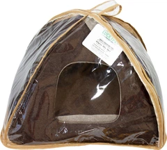 Будиночок для собак і кішок Lucky Pet Юрта Мія №2 46 x 46 x 35 см Коричневий (4820224212791)