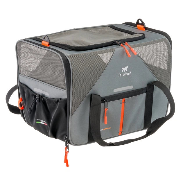 М'яка переноска для собак та кішок Ferplast Voyager Carrier 350 Black