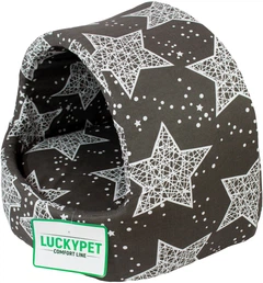 Будиночок для собак і кішок Lucky pet №0 Белла 30x27x27 см Сірий (4820224210742)
