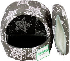 Будиночок для собак і кішок Lucky pet №0 Белла 30x27x27 см Сірий (4820224210742)