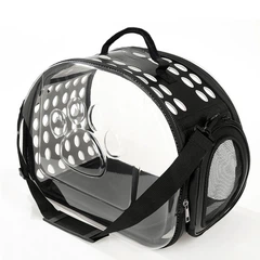 Сумка переноска для котів та собак 40x30x27 см (L) CosmoPet CP-21 Black
