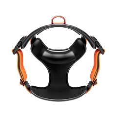 Анатомічна шлея для собак BullyBillows Premium Comfort Harness M: ОШ 35-53 см, ОГ 64-78 см Помаранчевий