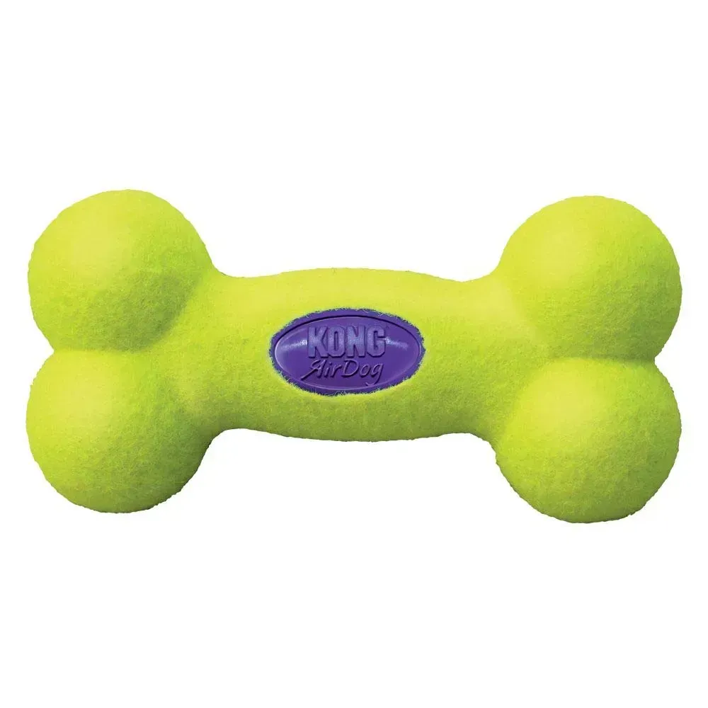 Kong AirDog Squeaker Bone іграшка для собак M 15,9 см - жовтий