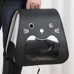 Рюкзак-перенесення Taotaopets 247723 Black для тварин котів та собак