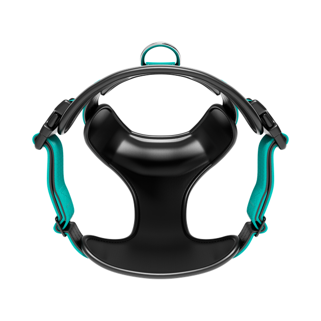 Анатомічна шлея для собак BullyBillows Premium Comfort Harness M: ОШ 35-53 см, ОГ 64-78 см Бірюзовий