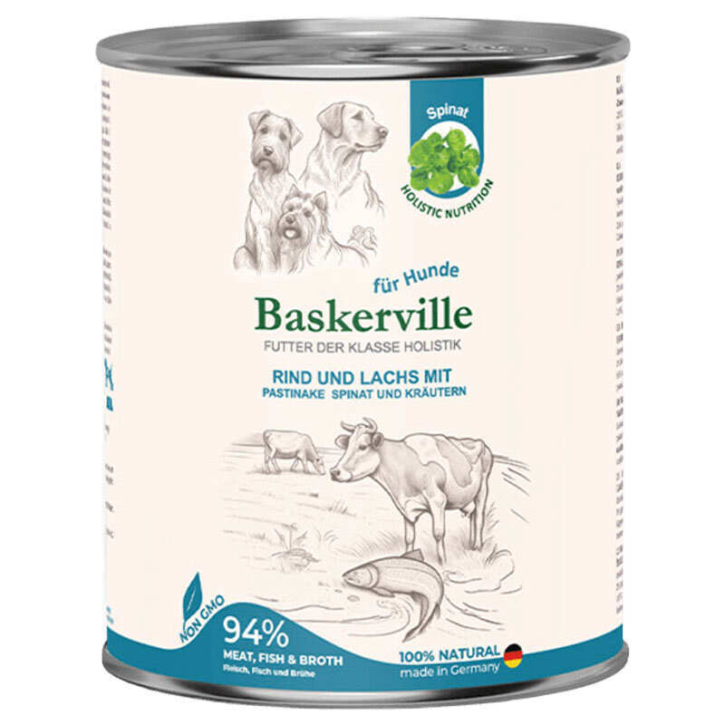 Baskerville Корм з м'ясо та м'ясні субпродукти риба яловичина лосось для собак