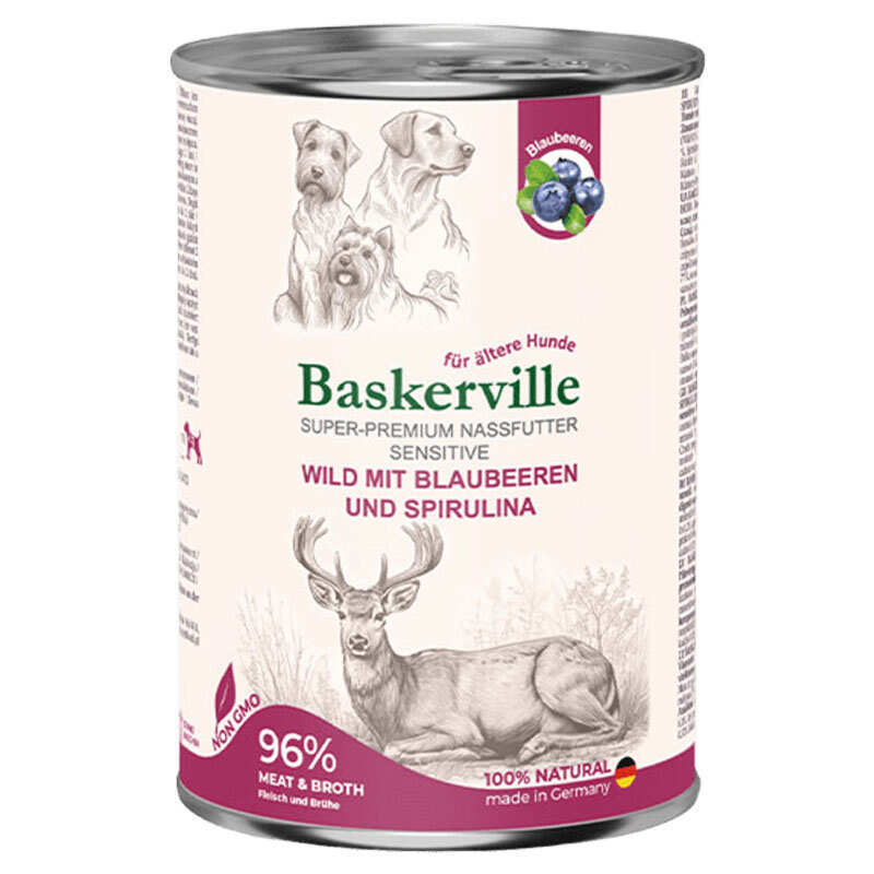Baskerville Корм з м'ясо та м'ясні субпродукти оленина для собак