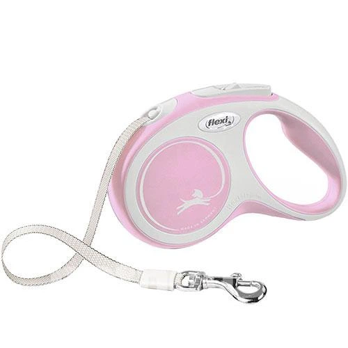 Рулетка-повідець Flexi New Comfort М стрічка 5м/25кг рожевий