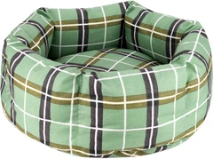 Лежак круглий бязевий Barksi Comfort L 60 см Зелений (1232105)