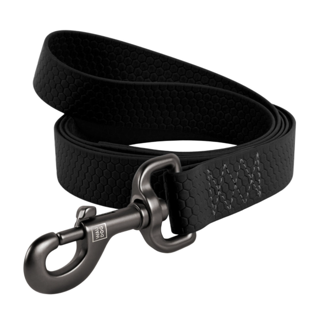 Повідець для собак водостійкий Collar WAUDOG Waterproof 2.0 х 183 см чорний