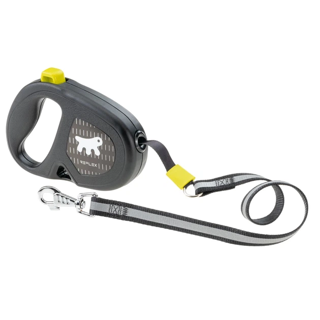 Світловідбивний висувний повідець для собак Ferplast Flippy One Reflex Tape M Yellow