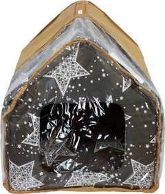 Будиночок для собак і кішок Lucky pet Джессі №0 26x27x27 см Сірий (4820224210872)