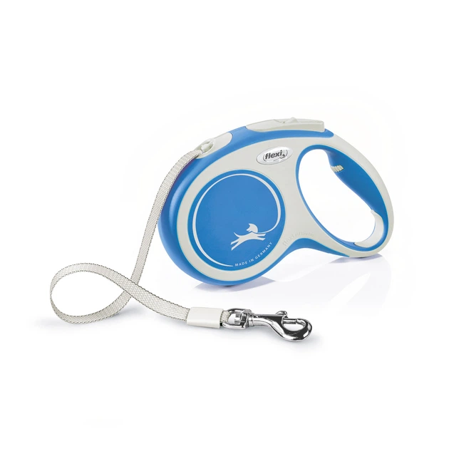 Рулетка Flexi New Comfort M 5 м до 25 кг синій