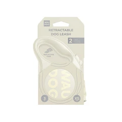 Без бренда Повідець-рулетка для собак WAUDOG R-leash Monochrome White, XS, до 12 кг, 3 м, світловідбивна стрічка, біла
