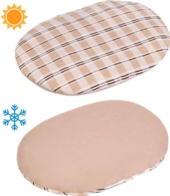 Бортик овальний бязь+фетр Barksi Comfort XS 30x40x9 см Бежевий (357114)