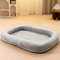 Лежанка для собак Pet Style "Warm House" Сіра 45х35