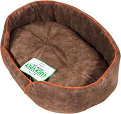 Лежак для собак і кішок Lucky Pet Доллі № 1 32 x 43 x 12 см Коричневий (4820224212951)