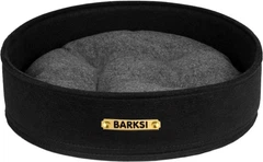 Лежак для тварин Barksi Бортик круглий, S 40x10 см Чорний (3653)