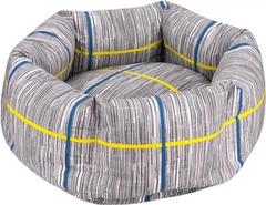Лежак круглий бязевий Barksi Comfort S 35 см Сірий (1212111)