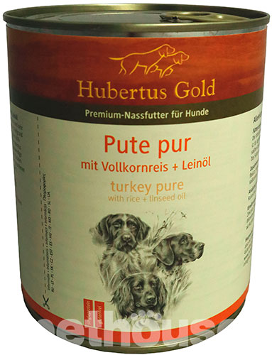 Hubertus Gold Корм з м'ясо та м'ясні субпродукти індичка рис для собак