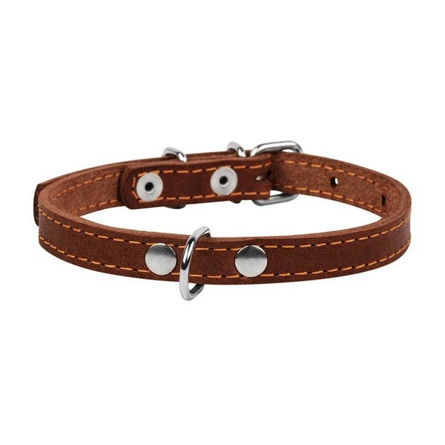 Нашийник "CoLLaR одинарний (ширина 12 мм, довжина 24-32 см) коричневий