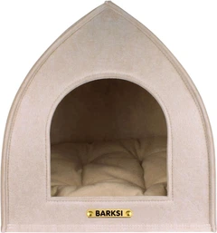 Будиночок для тварин Barksi Намет, L 45x45x48 см Бежевий (2571)