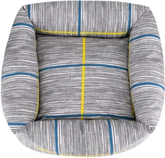 Лежак квадратний бязевий Barksi Comfort S 40x40 см Сірий (1412111)