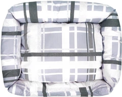 Лежак прямокутний бязевий Barksi Comfort L 50x70 см Сірий (1032111)