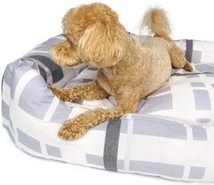 Лежак прямокутний бязевий Barksi Comfort L 50x70 см Сірий (1032111)