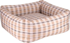 Лежак квадратний бязевий Barksi Comfort L 65x65 см Бежевий (1432114)