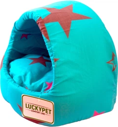 Будиночок для собак і кішок Lucky pet №1 Белла 36x32x32 см Бірюзовий (4820224211787)