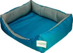 Лежак для собак і кішок Lucky Pet Тобі №6 80х120х26 см Бірюзовий (4820224213958)