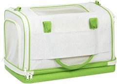 Сумка-переноска для собак і котів WAUDOG Relax Eco 47 х 30 x 28 см до 8 кг Біла (9987Соllаr)