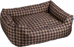 Лежак прямокутний Barksi Home Гусяча лапка розмір L 50x70 см Коричневий (1032043)