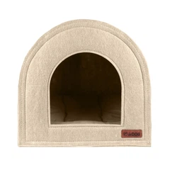 Hi Dog Будиночок ХАТКА HiDOG для собаки або кота 35х35х35см XS бежевий (2501)