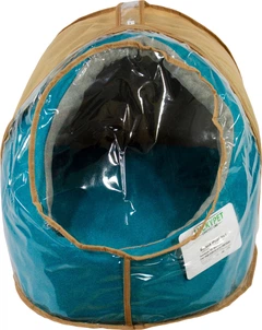 Будиночок для собак і кішок Lucky pet Руді №1 36х37х32 см Бірюзовий (4820224211251)