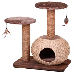 Дряпкачка з будиночком і полицями Croci Bonsai 60*40*71 см