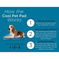 Нетоксичний охолоджуючий килимок The Green Pet Shop Cool Pet Pad 30 см х 40 см для собак вагою до 4 кг