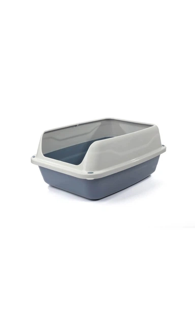 Туалет для котів Georplast Sonic 56x40x24 см білий/сірий