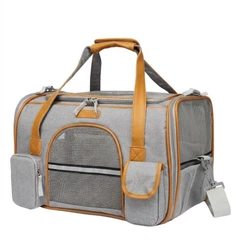 Сумка-переноска для собак і котів 50х30х30 Moorpet CP-63 Light gray