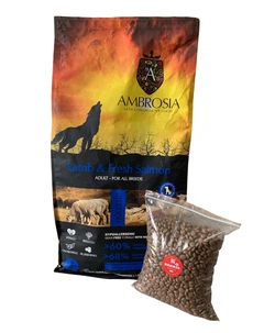 Ambrosia Корм з ягня лосось для дорослих собак