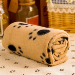 Derby Плед для тварин Paw Print Soft Fleece Pet Blanket 60х70 см Коричневий