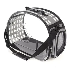 Сумка переноска для котів та собак 40x30x27 см (L) CosmoPet CP-21 Gray