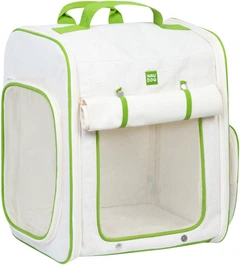 Рюкзак-переноска для собак і котів WAUDOG Relax Eco 42 х 34 x 27 см до 8 кг Білий (9986Соllаr)