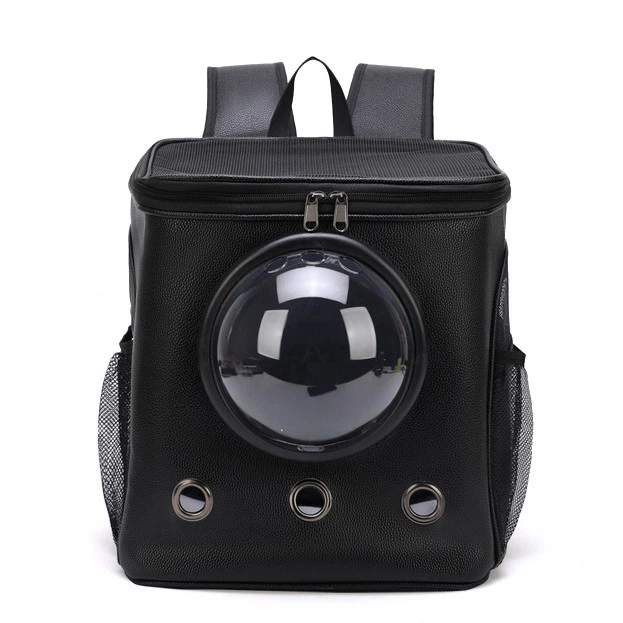 Рюкзак для переноски кошек и собак CosmoPet CP-04 с иллюминатором 36 х 29 х 25 см Чорний
