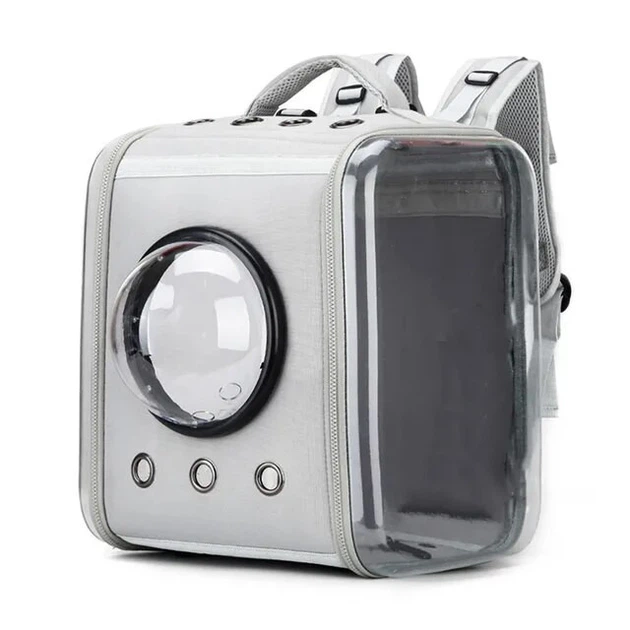 Рюкзак - переноска для домашніх тварин CosmoPet CP-28 39 x 30 x 30 см Сірий